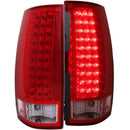 ANZO 2007-2014 Chevrolet Suburban LED Taillights Red/Clear - anz311082