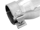 aFe MACH Force-Xp 2.5in Inlet x 3-1/2in Outlet x 6in Length 2.5in 304 Stainless Steel Exhaust Tip - afe49T25354-P06