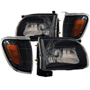ANZO 2001-2004 Toyota Tacoma Crystal Headlights Black - anz121190