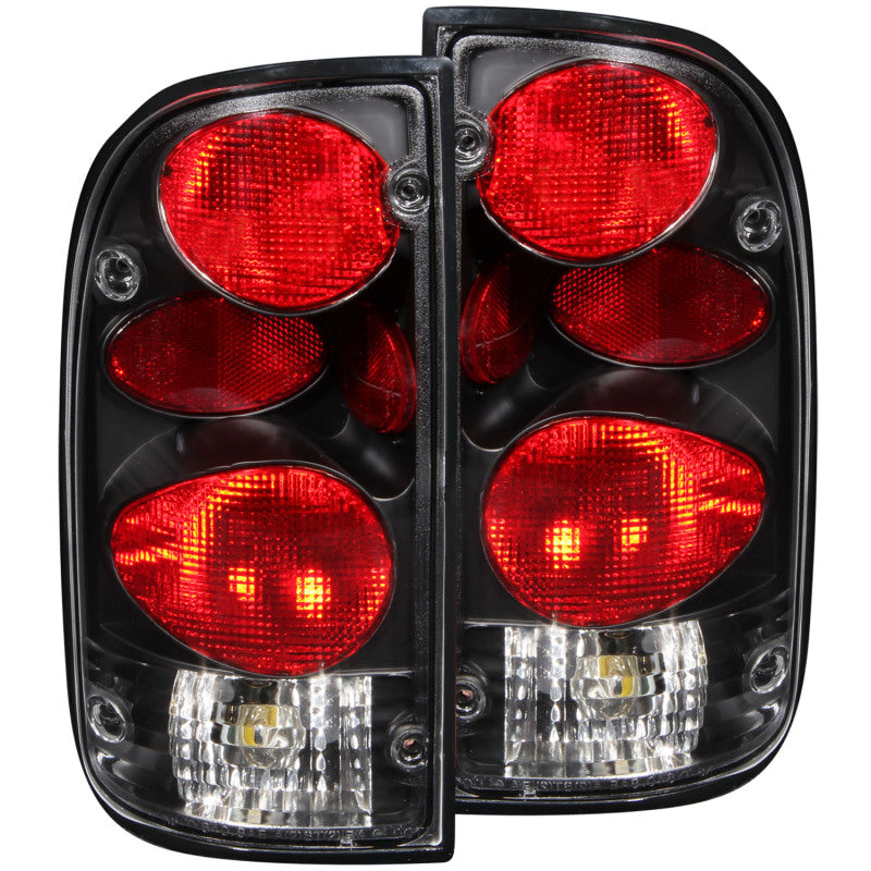 ANZO 1995-2000 Toyota Tacoma Taillights Black - anz211129