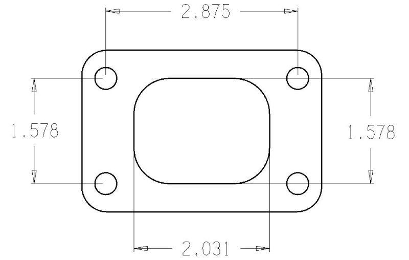 Cometic Turbo FLG T25 Garrett Turbine Inlet Exhaust Gasket - cgC4515