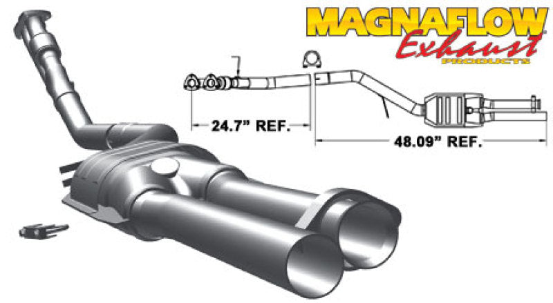 MagnaFlow Conv DF BMW 86 91 - mag23554
