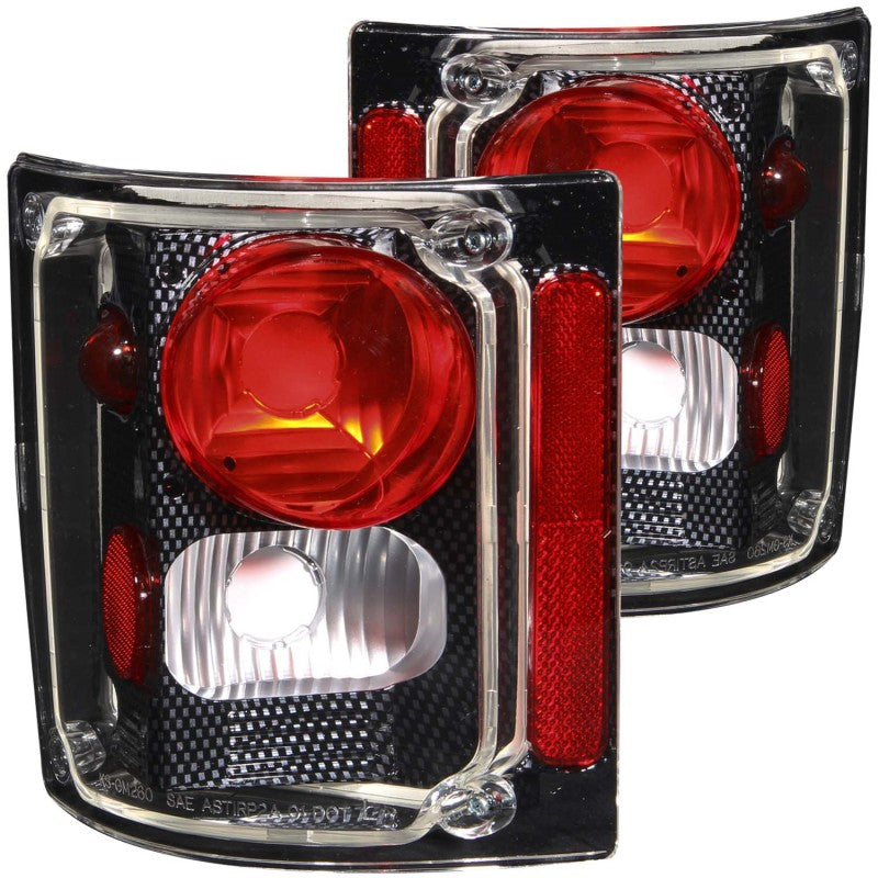 ANZO 1973-1987 Chevrolet C 10 Taillights Carbon - anz211015