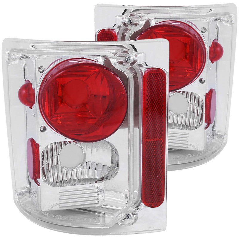 ANZO 1973-1987 Chevrolet C 10 Taillights Chrome - anz211014