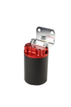 Aeromotive Canister Fuel Filter - 3/8 NPT/100-Micron (Red Housing w/ Black Sleeve) - aer12319