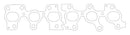 Cometic Toyota 2JZGTE 93-UP 2 PC. Exhaust Manifold Gasket .030 inch 1.600 inch X 1.220 inch Port - cgC4209-030