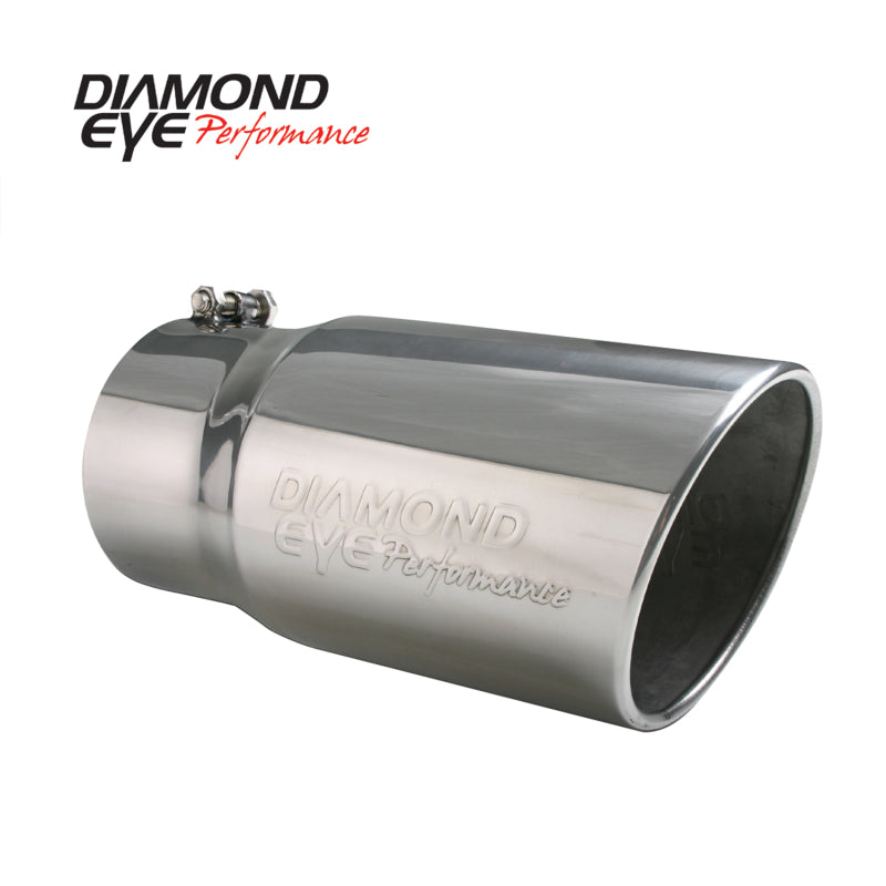 Diamond Eye TIP 5inX6inX12in BOLT-ON ROLLED-ANGLE 15-DEGREE ANGLE CUT: EMBOSSED DIAMOND EYE - dep5612BRA-DE